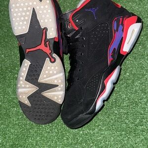 Jordan Kids Black and Red Sneakers